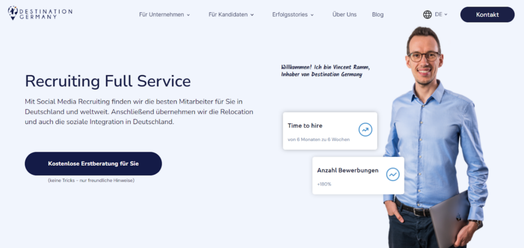Glow-Career social recruiting agentur Destination Germany