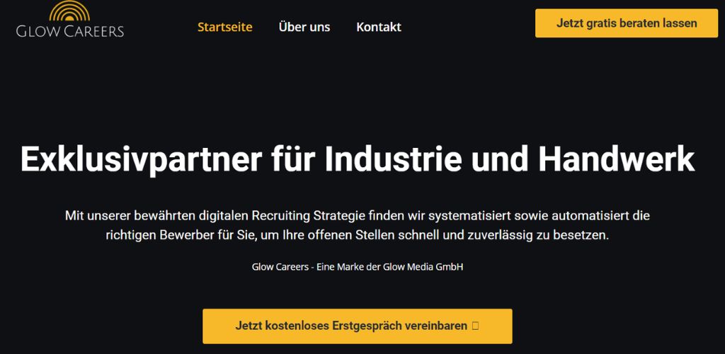 Social Media Recruiting Agenturen für das Handwerk Glow Careers