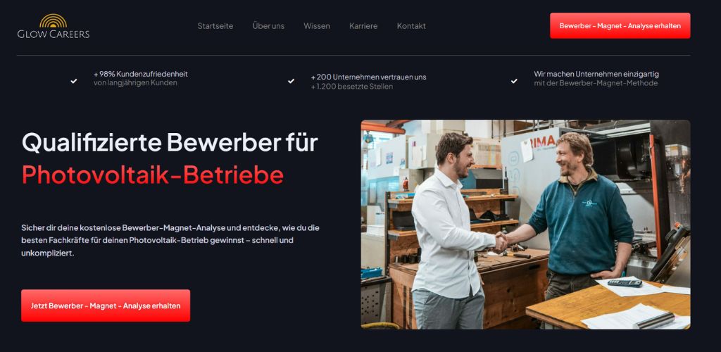 glow careers besten social recruiting agenturen für photovoltaikbetriebe