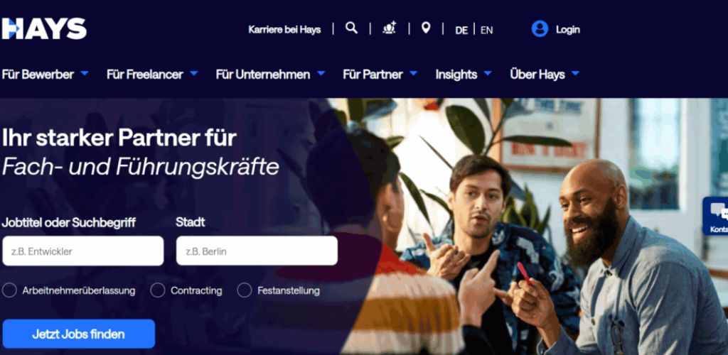 recruiting agenturen für baugewerbe hays