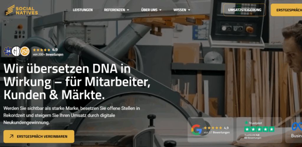 recruiting agenturen für baugewerbe social natives