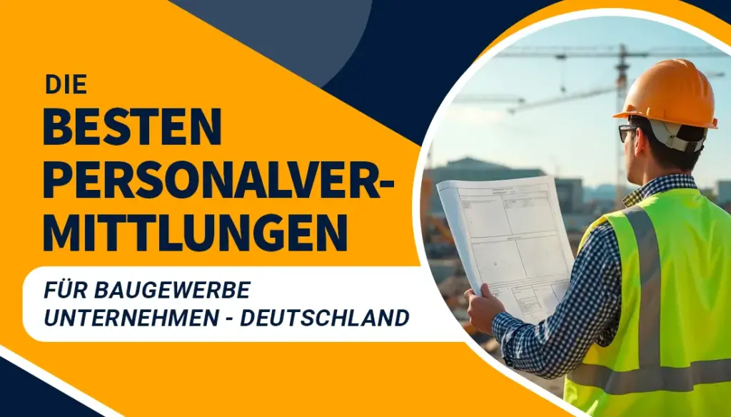 Die besten Personalvermittlungen für Baugewerbe Unternehmen - Deutschland