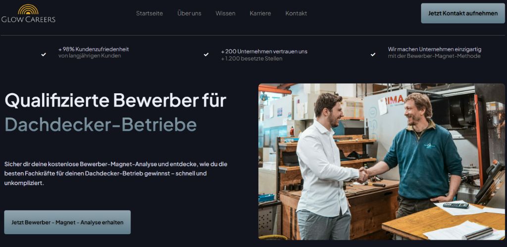 besten personalvermittlung für dachdecker glow careers