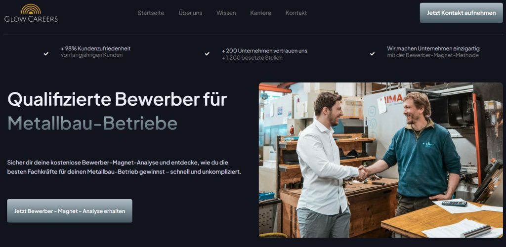 besten personalvermittlung für metallbau glow careers