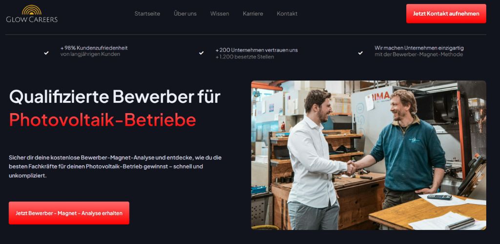 die beste employer branding agentur für photovoltaik glow careers
