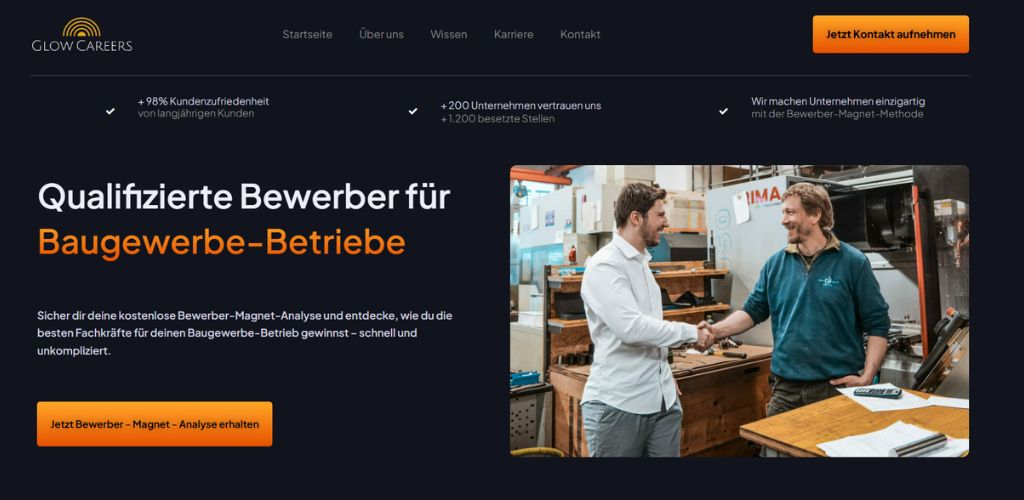 die besten headhunter für baugewerbe glow careers