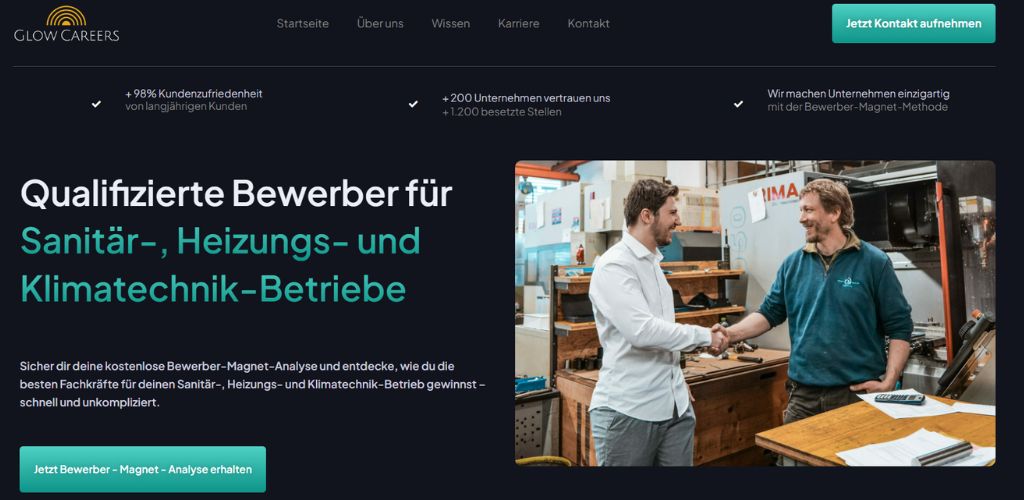 die besten headhunter für sanitär heizungs und klimatechnik glow careers