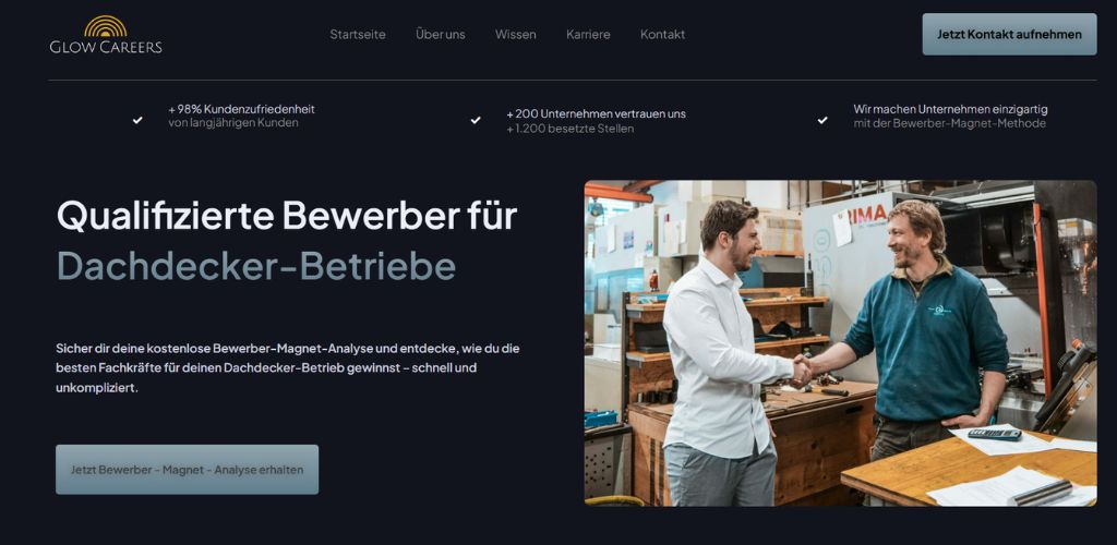 die besten personalberater für dachdecker glow careers