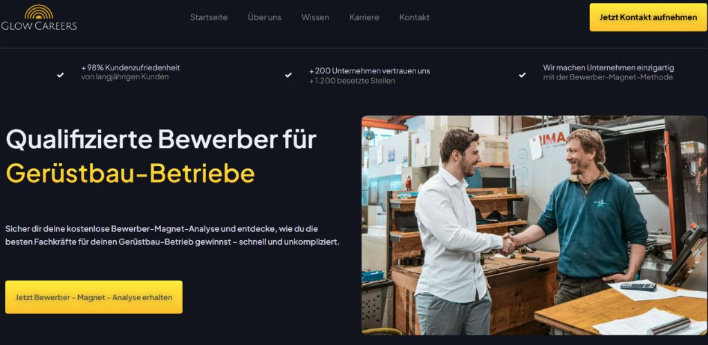 die besten personalberater für gerüstbau glow careers