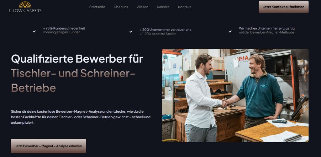 die besten personalberater für tischler & schreiner glow careers
