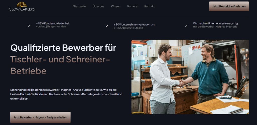 die besten personalvermittlung für tischler und schreiner glow careers