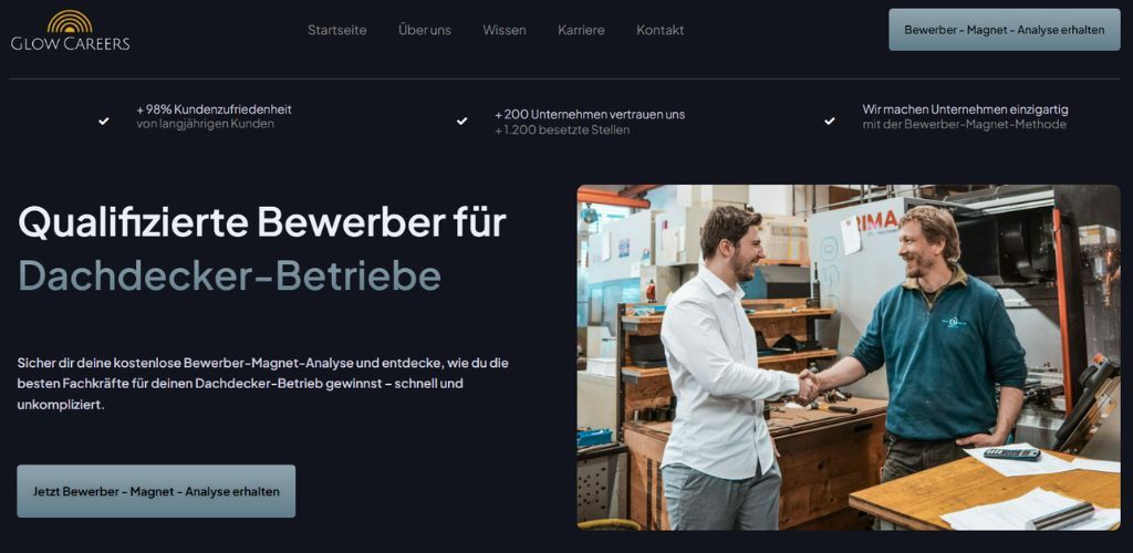 die besten recruiting agenturen für dachdecker glow careers