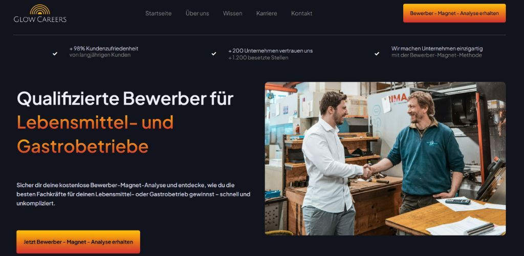 die besten recruiting agenturen für gastrobetriebe glow careers