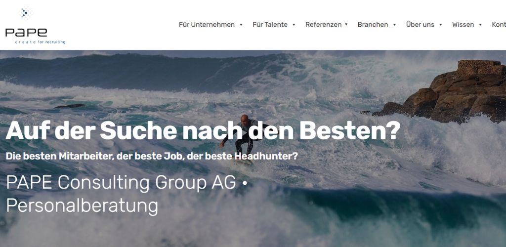 personalberater für dachdecker pape Consulting Group
