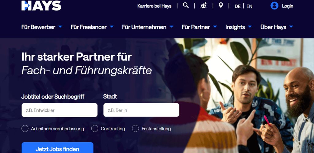 personalvermittlung für maschinenbau hays