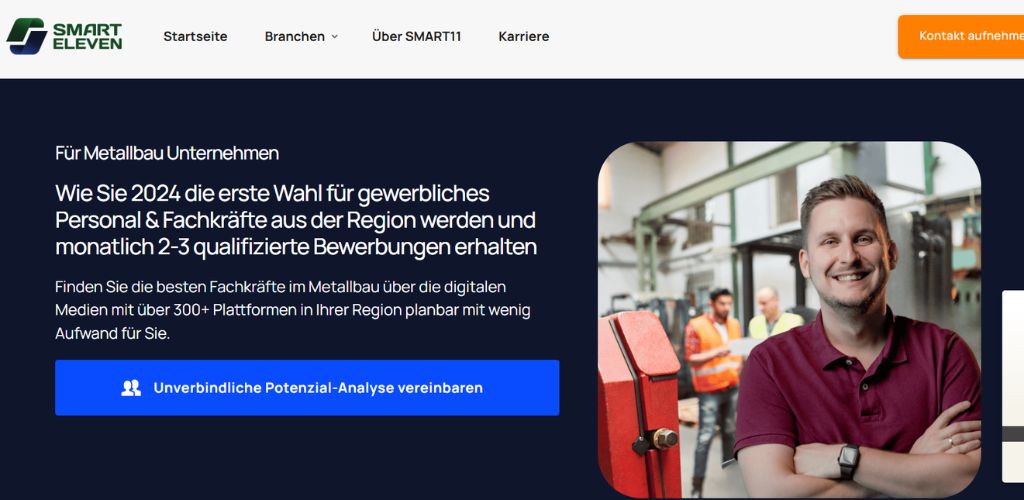 recruiting agentur für metallbau smart eleven