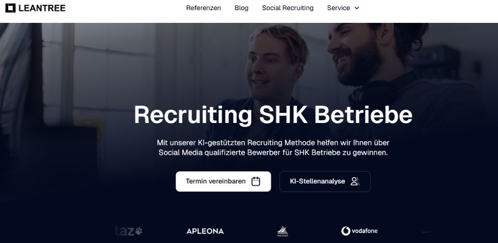 recruiting agentur für shk leantree