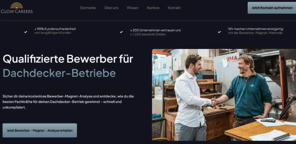 die beste employer branding agentur für dachdecker glow careers