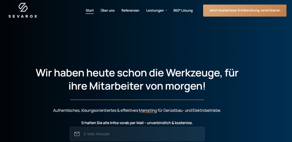 employer branding agentur für gerüstbau sevarox gmbh