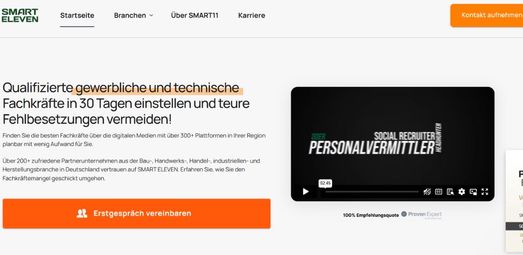 employer branding agentur für metallbau smart eleven
