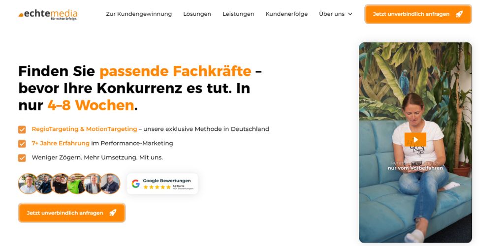 beste agentur für mitarbeitergewinnung echte media