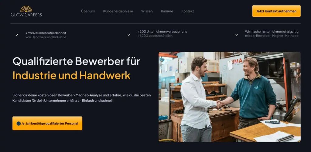beste agentur für mitarbeitergewinnung glow careers