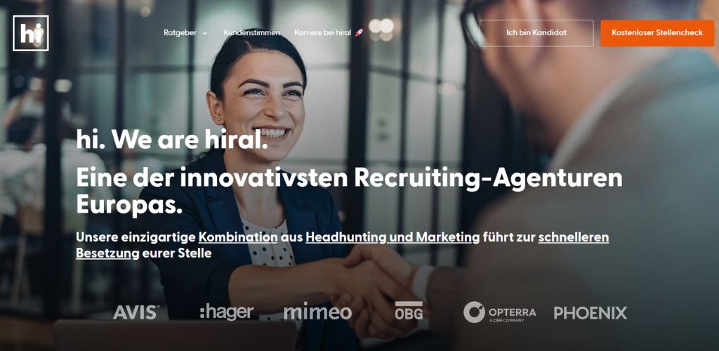 beste agentur für mitarbeitergewinnung hiral