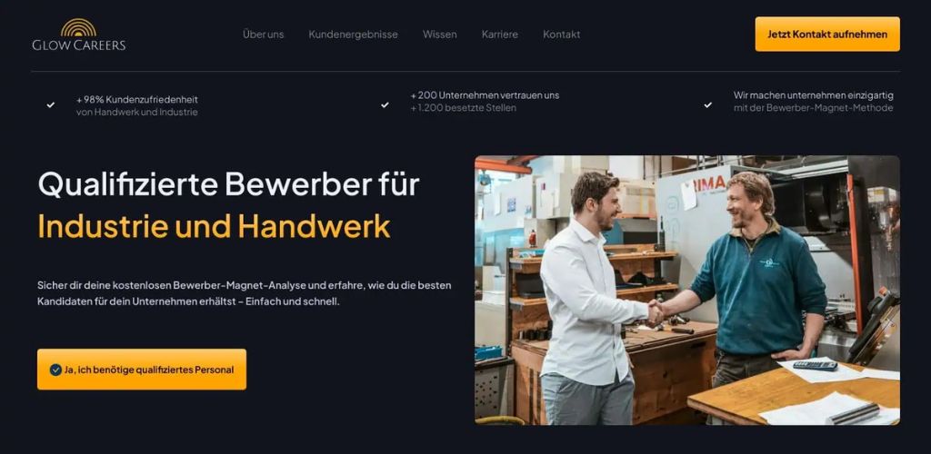 die beste e-recruiting agentur glow careers