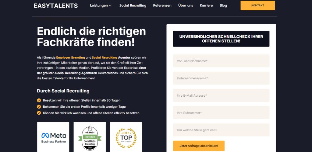 e-recruiting agentur easytalents