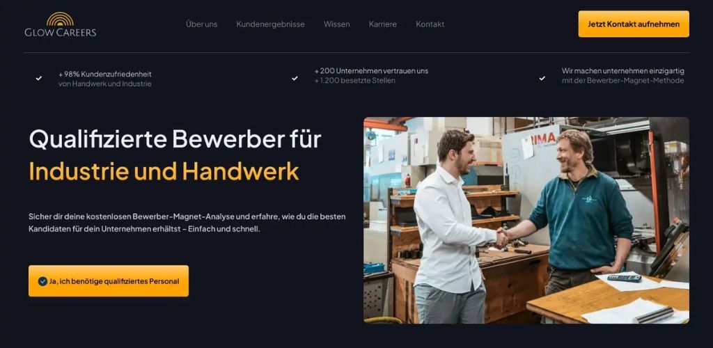 headhunter in bielefeld glow careers