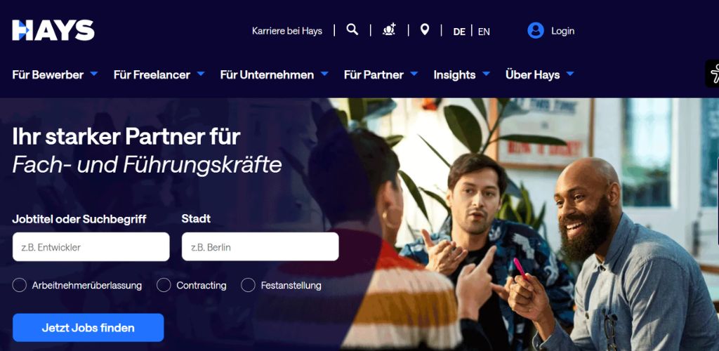 externe personalgewinnung deutschland hays
