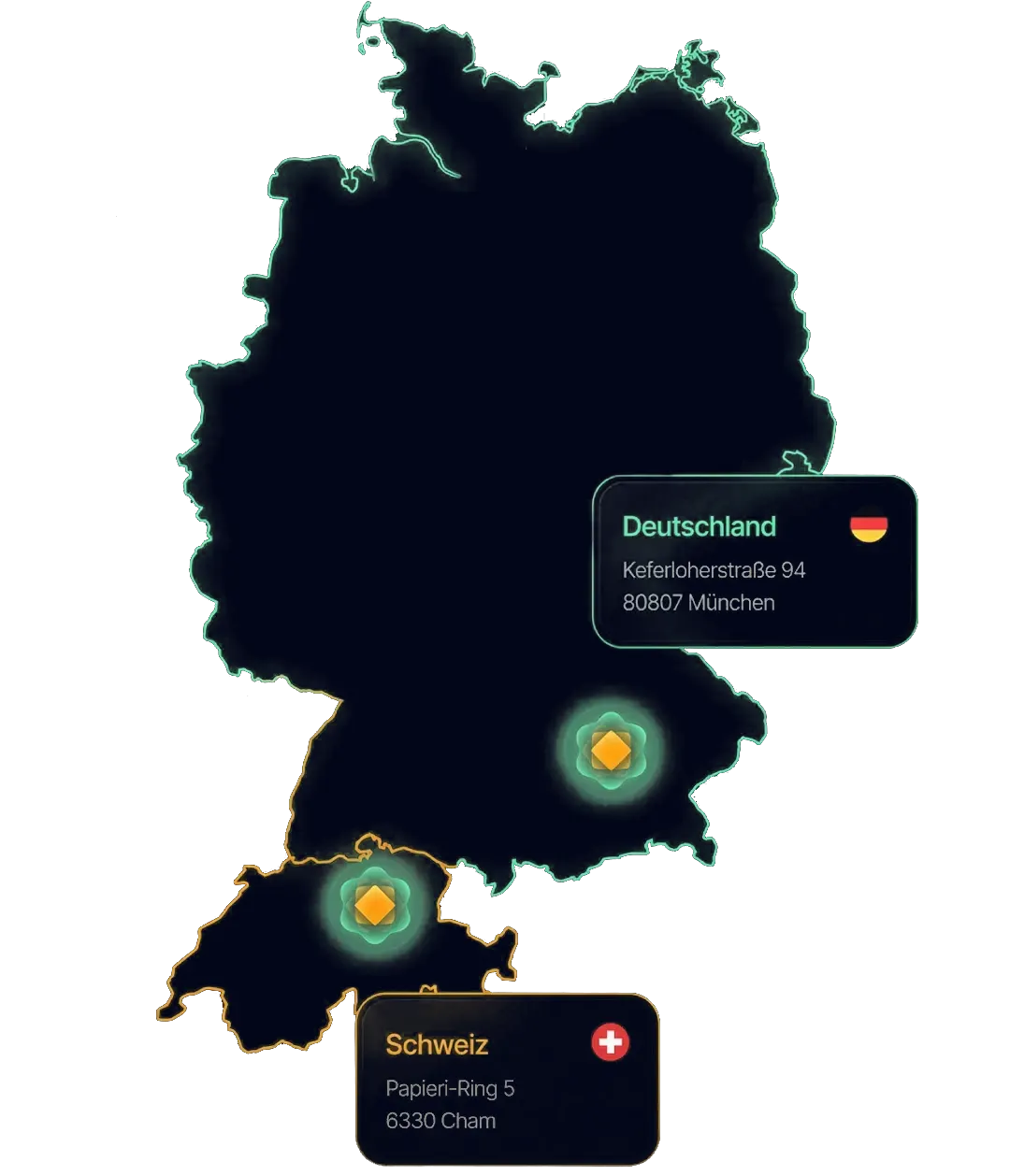 Glow Careers Standorte